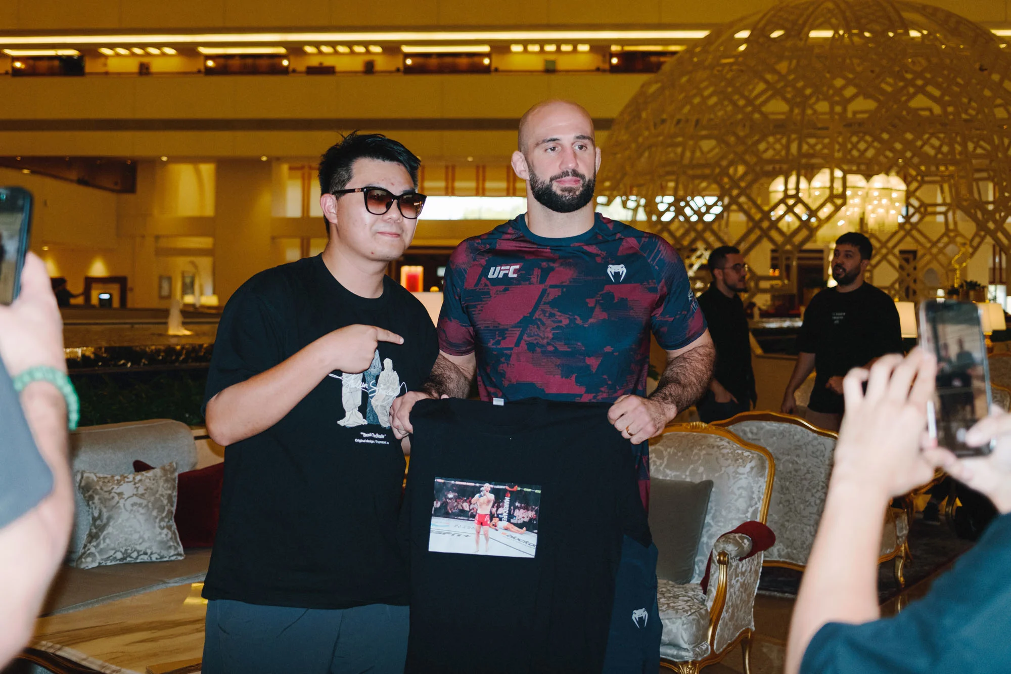 Manifestants groenlandais lors de la manifestation