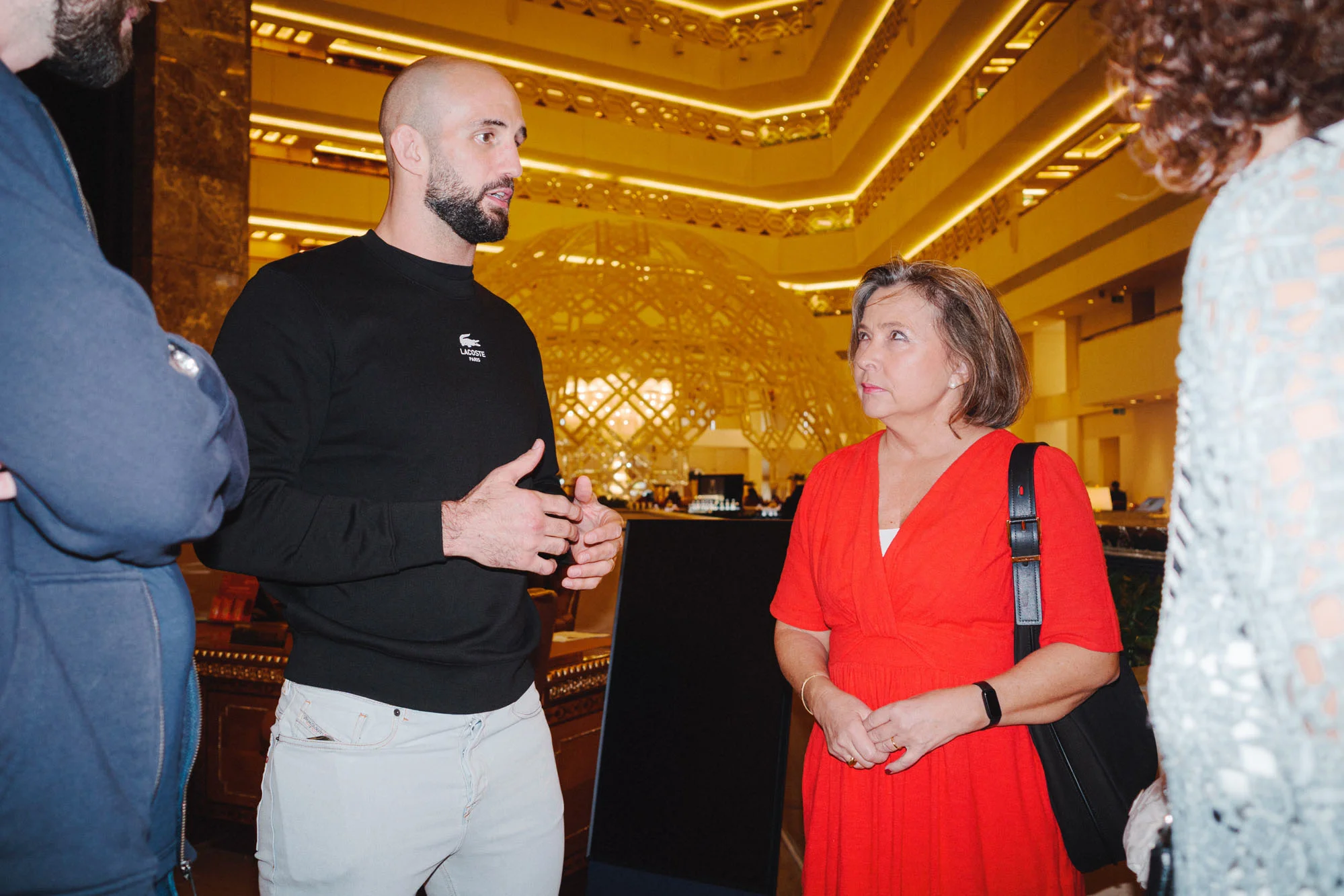 Manifestants groenlandais lors de la manifestation