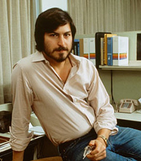 Steve Jobs im Büro.