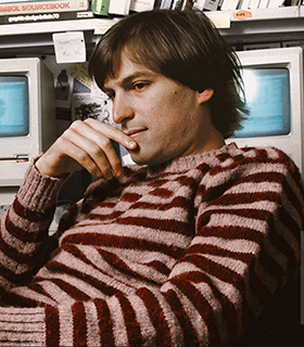 Steve Jobs am Überlegen.