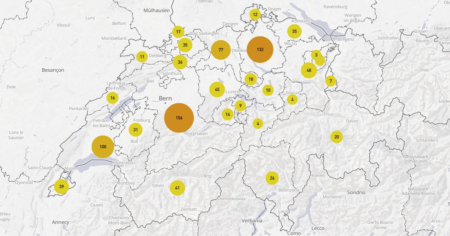 Brauer Map Der Schweizer Brauerei-Atlas